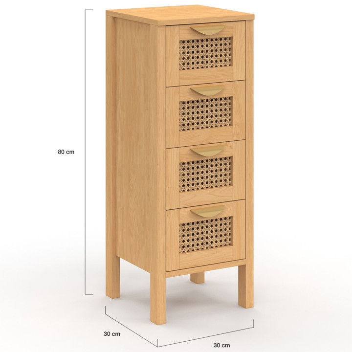 Chiffoniera a canne per ingresso e bagno - EDHEN | IDMarket