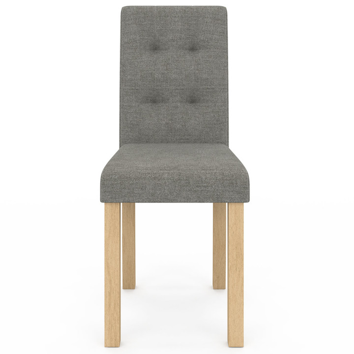 Sedie imbottite scandinave grigie - set di 6 - POLGA | ID Market
