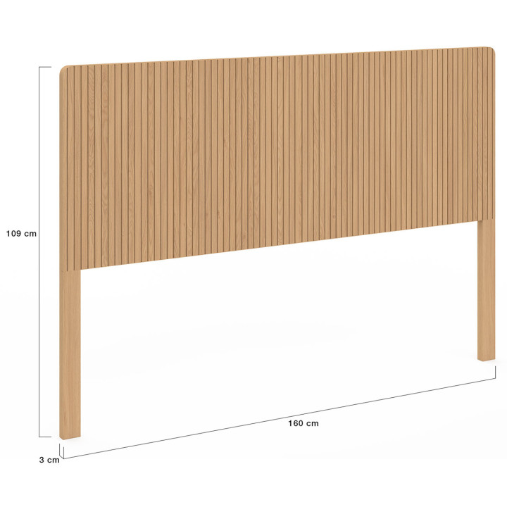 Testiera su rete a doghe da 160 cm - JULIETTE | IDMarket