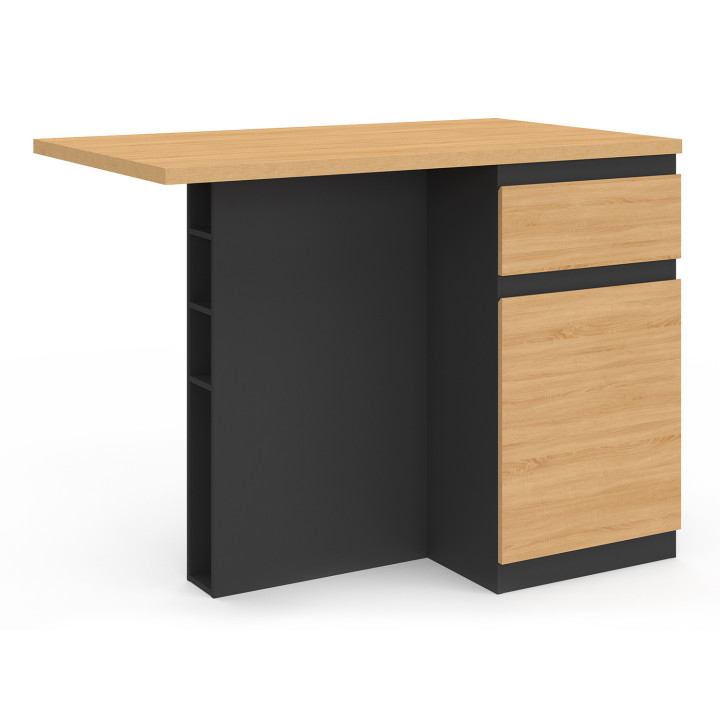 Portabottiglie in legno e nero per 4 persone - TINO | Zen Cart! IDMarket