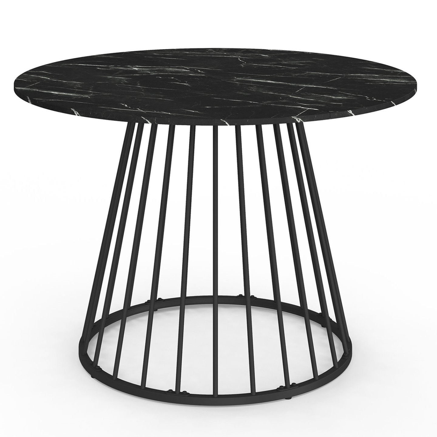 Tavolo Tondo Allungabile Tavolo Da Pranzo Rotondo Allungabile 4-8 Persone In Legno E Bianco 120-160 Cm - EDEN | ID Market Tavolo Allungabile DONA 4-8 Persone Nero Faggio