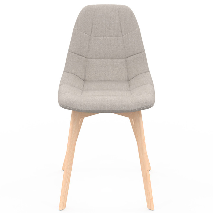 Set di 6 sedie scandinave di colore misto grigio scuro x2, terracotta x2, beige x2 - GABY | Zen Cart! IDMarket