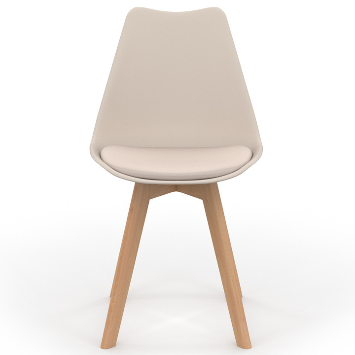 Sedie da pranzo scandinave beige - SARA | ID Market