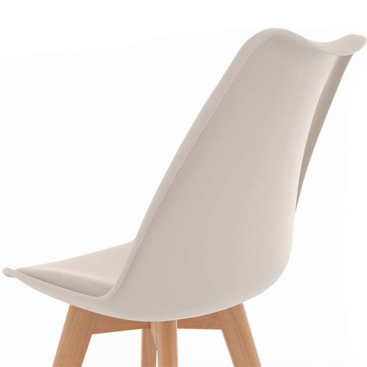Sedie da pranzo scandinave beige - SARA | ID Market