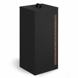 Contenitore per pellet - stoccaggio di pellet da 55 kg nero 36 x 36 x 87 cm | IDMarket