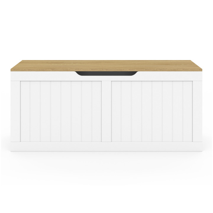 Cassettone in legno e bianco, 100 cm - LEON | REGNO UNITO IDMarket