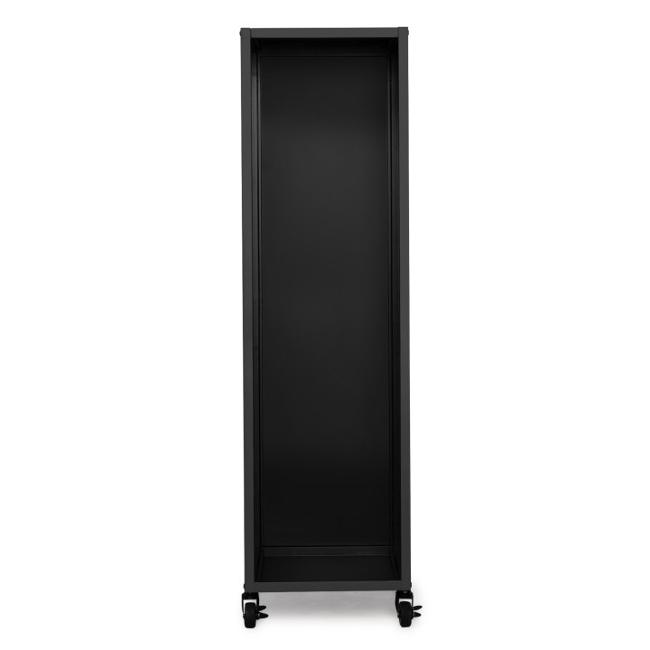 Portatronchi da interno in acciaio nero da 119 cm su ruote | IdMarket