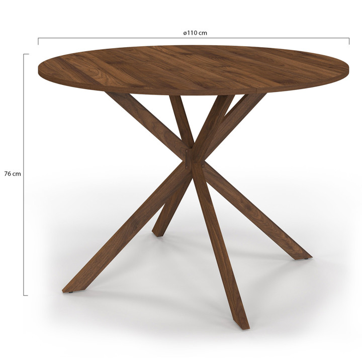 Tavolo da pranzo rettangolare 160 cm 8 persone gamba ragno bianco piano effetto marmo bianco - ALIX | The ALIX Collection IDMark