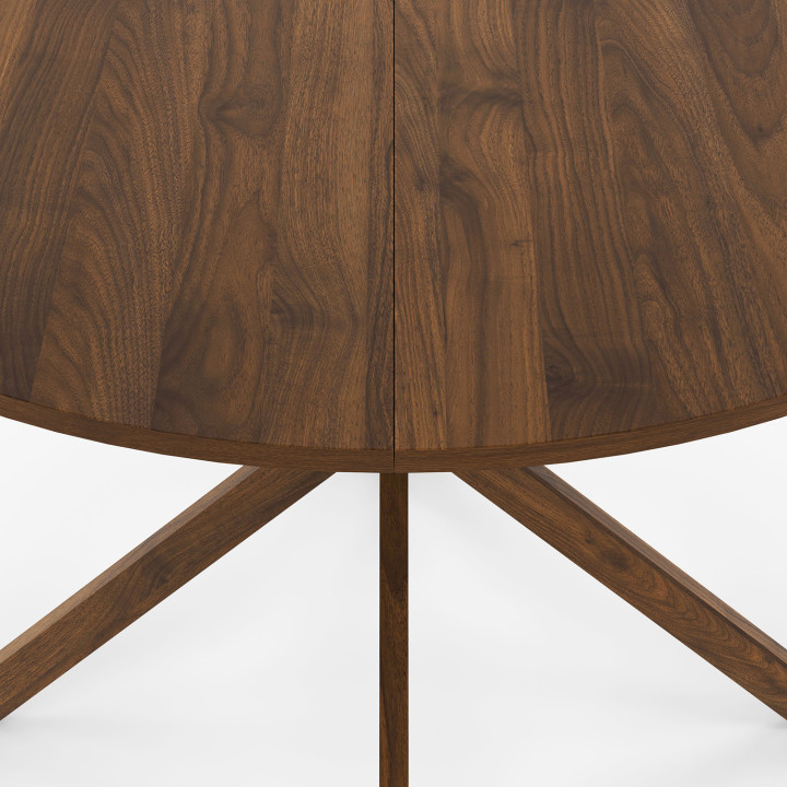 Tavolo da pranzo rettangolare 160 cm 8 persone gamba ragno bianco piano effetto marmo bianco - ALIX | The ALIX Collection IDMark