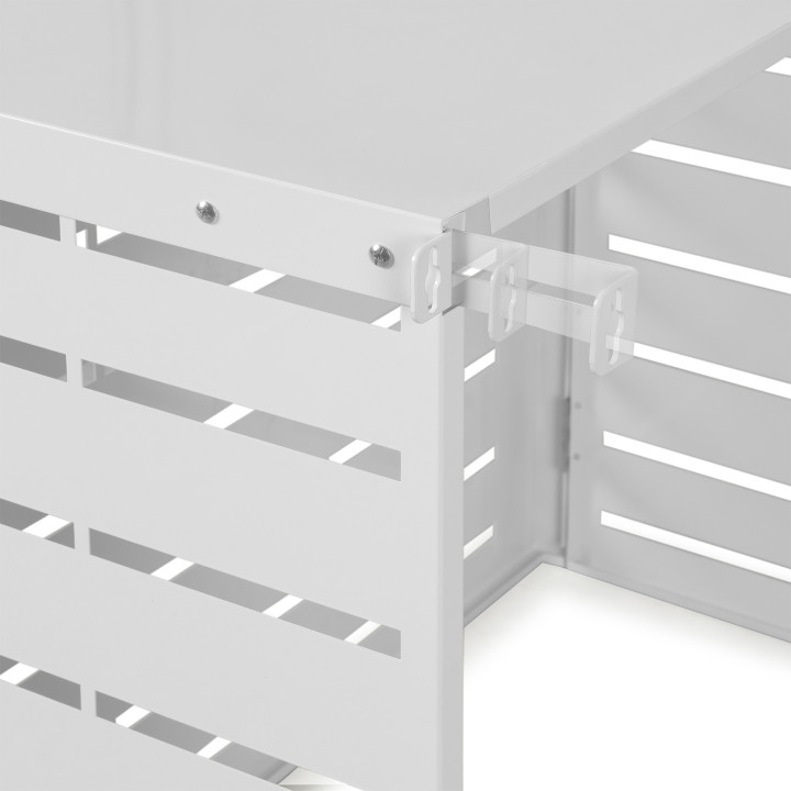 Coperchio per aria condizionata in metallo bianco 95 x 50 x 80 cm | IDMarket