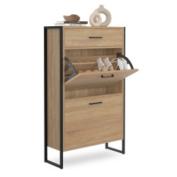 Scarpiera industriale a 2 ante e 1 cassetto - LUIS | ID Market