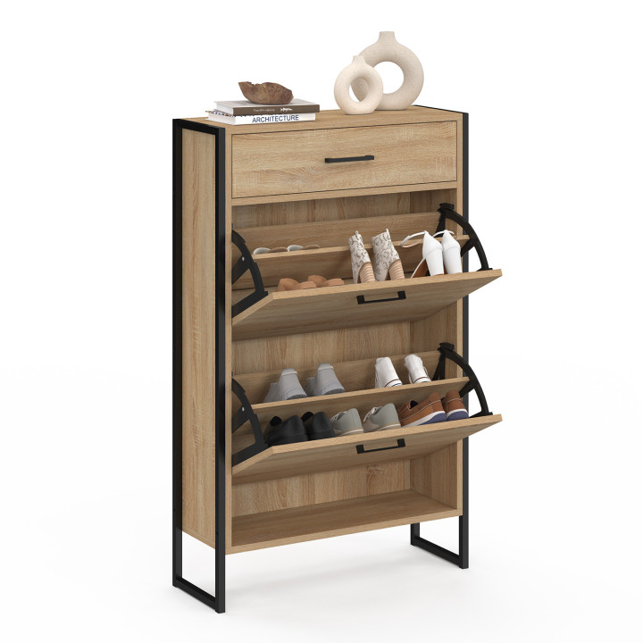 Scarpiera industriale a 2 ante e 1 cassetto - LUIS | ID Market