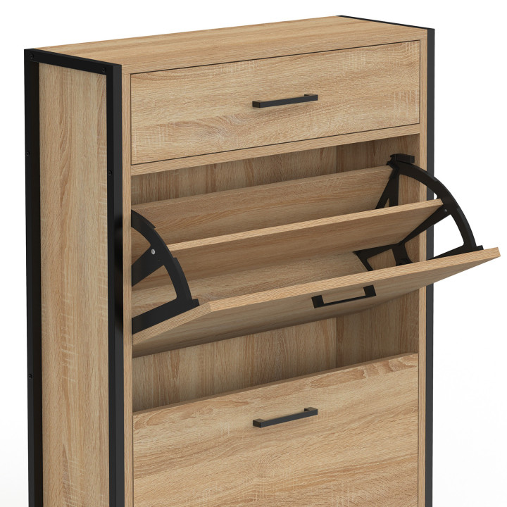 Scarpiera industriale a 2 ante e 1 cassetto - LUIS | ID Market