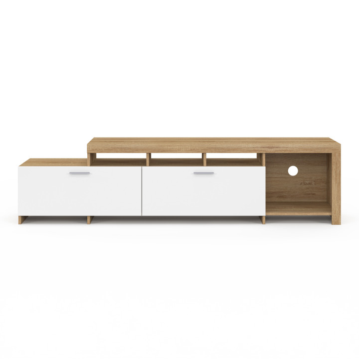 Porta TV 180 cm con armadi bianchi - MALO | IDMarket