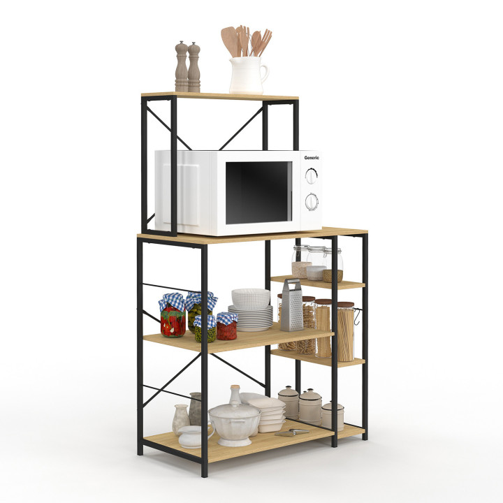 Mensola da cucina con supporto per microonde - DETROIT | DETROIT IDMarket
