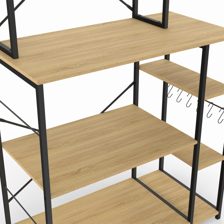 Mensola da cucina con supporto per microonde - DETROIT | DETROIT IDMarket