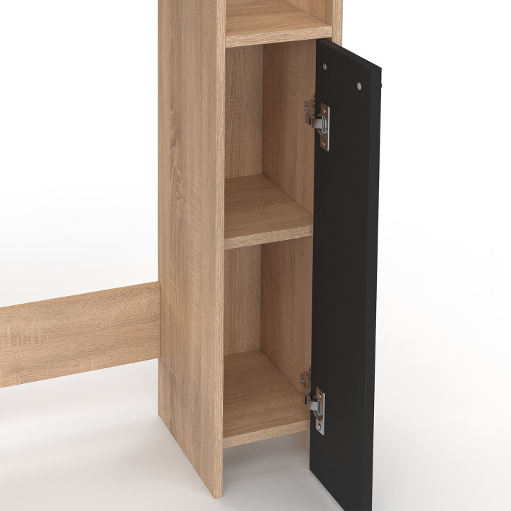 Mobile in faggio e nero con piano WC - WALLIS | La gamma WALLIS IDMarket