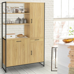 Credenza da cucina con colonna a 3 ante dal design industriale - DETROIT | DETROIT IDMarket