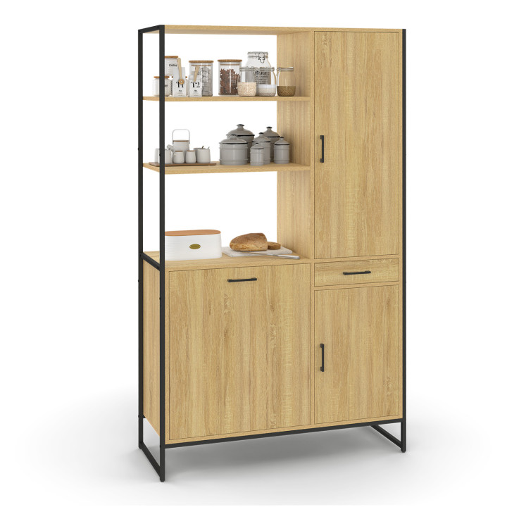 Credenza da cucina con colonna a 3 ante dal design industriale - DETROIT | DETROIT IDMarket