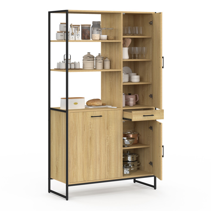 Credenza da cucina con colonna a 3 ante dal design industriale - DETROIT | DETROIT IDMarket
