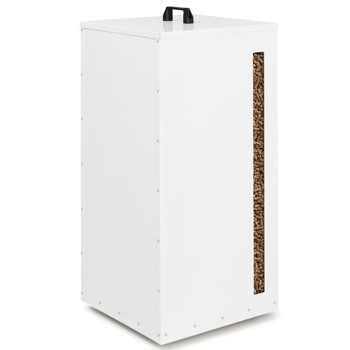 Contenitore per pellet - stoccaggio di pellet 45 kg bianco 36 x 36 x 76 cm | IDMarket