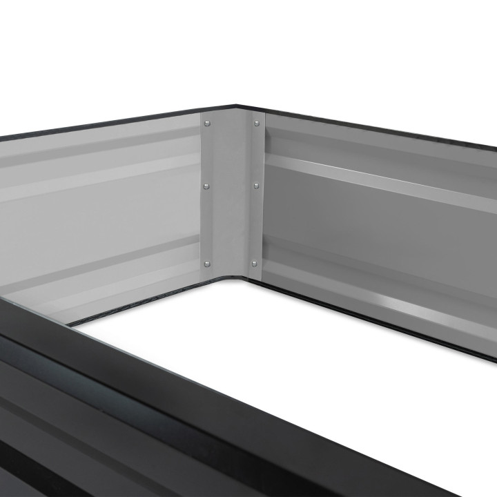 A buon mercato l'orto in metallo grigio - set di 2 | ID Market