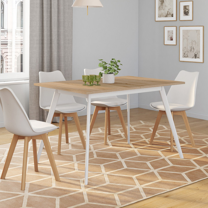 Tavolo scandinavo in legno allungabile per 8 persone | ID Market