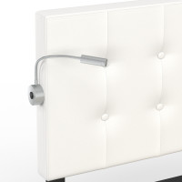 Letto Matrimoniale In Metallo Con Materasso In Schiuma Fredda 140 X 200 Cm In Acciaio Verniciato A Polvere Nero 030002689 48102024