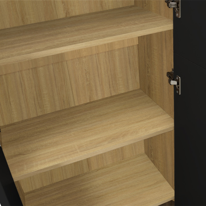 Armadio multifunzionale da tavolo 190 cm con 2 ante e 4 ripiani - MARIA | REGNO UNITO IDMarket