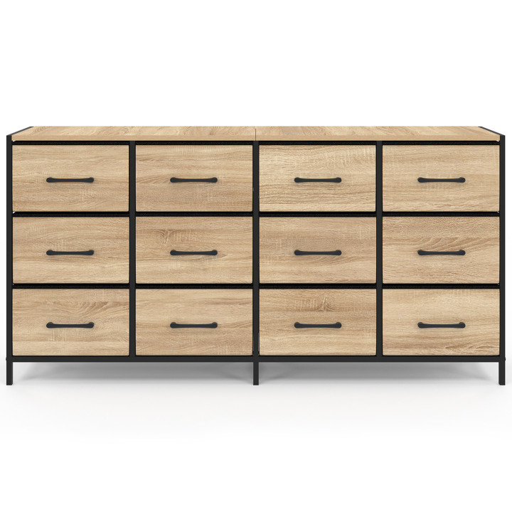 Cassettiera industriale a 12 cassetti 140 cm - UTAH | Zen Cart! IDMarket