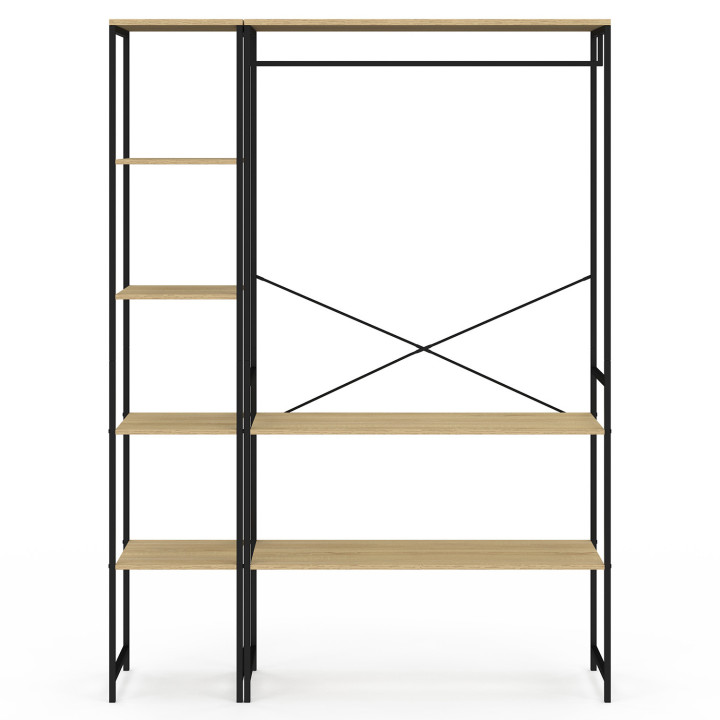 Armadio doppio di design industriale 123 cm - DETROIT | IDMarket