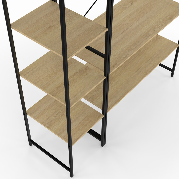 Armadio doppio di design industriale 123 cm - DETROIT | IDMarket
