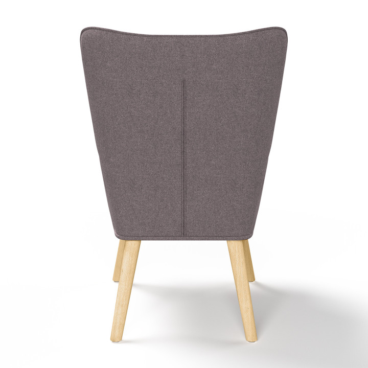 Poltrona scandinava in tessuto patchwork nero, grigio e bianco - IVAR | ID Market