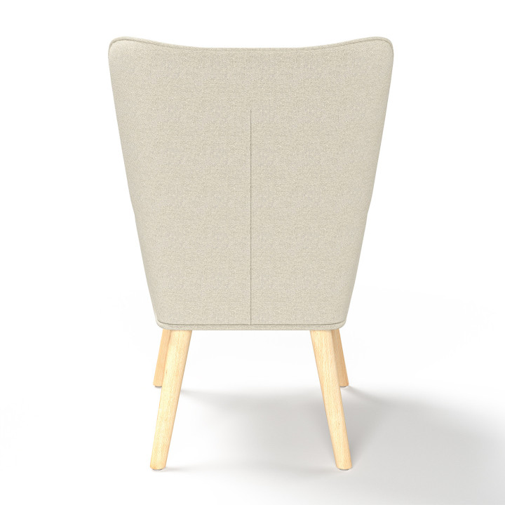 Poltrona scandinava in tessuto beige - IVAR | ID Market