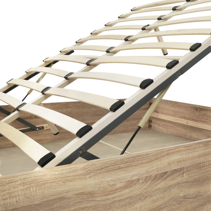 Letto matrimoniale 160 x 200 cm in faggio, testata e base - SEASIDE | ID Market