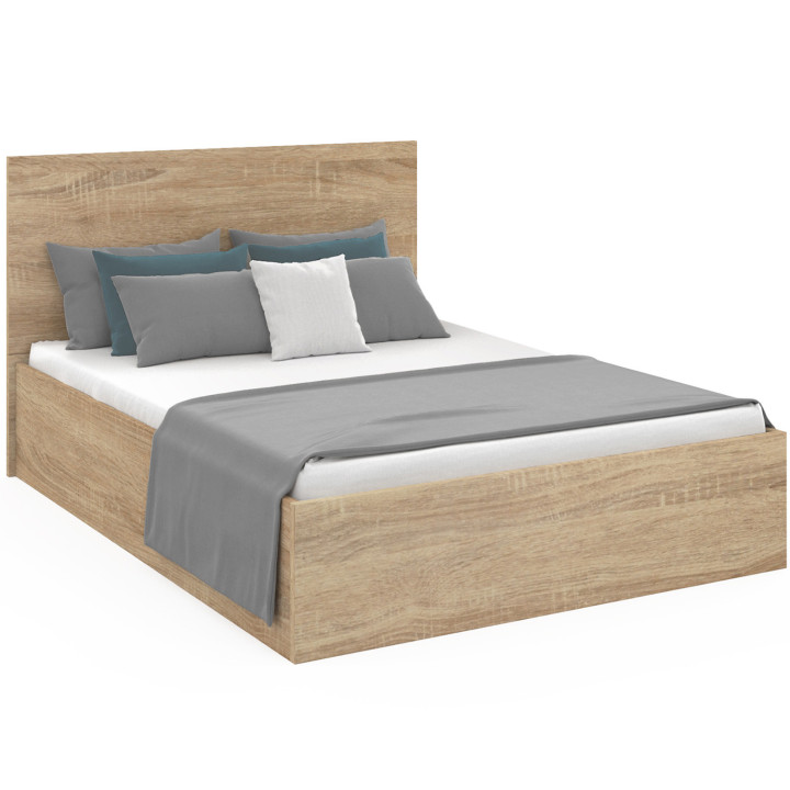 Letto matrimoniale 160 x 200 cm in faggio, testata e base - SEASIDE | ID Market