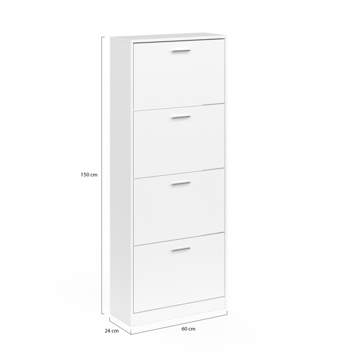 A buon mercato la scarpiera bianca a 4 ante | ID Market