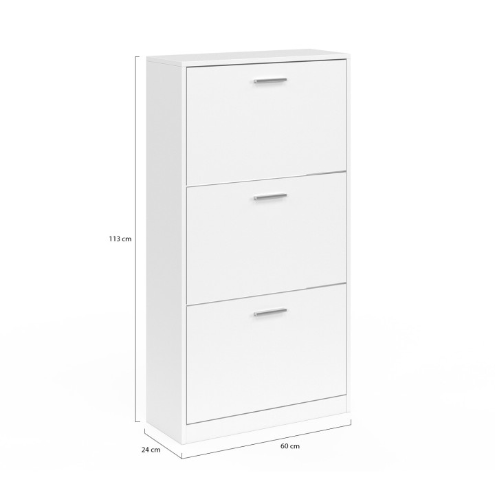 A buon mercato la scarpiera bianca a 3 ante | ID Market