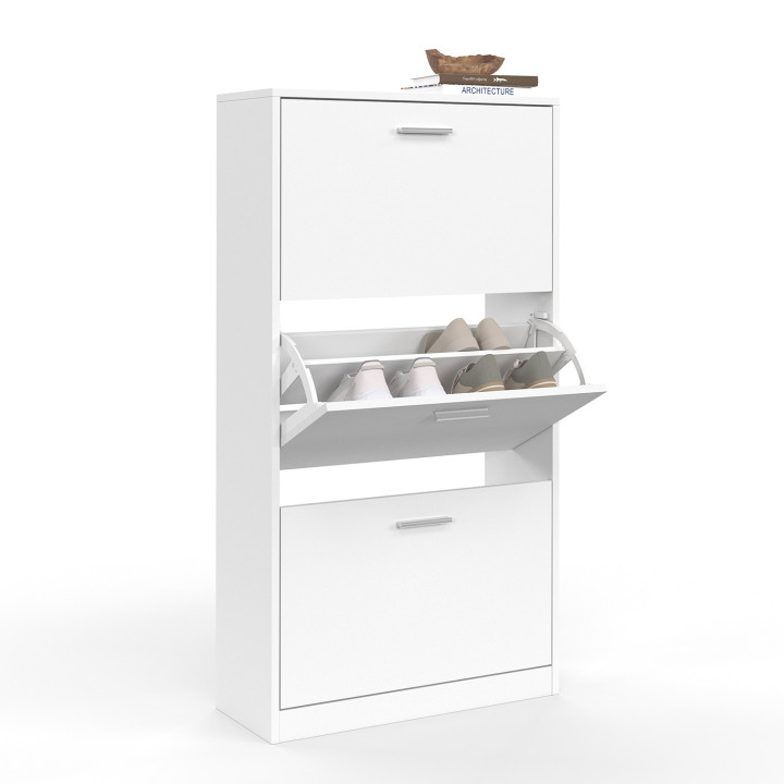 A buon mercato la scarpiera bianca a 3 ante | ID Market