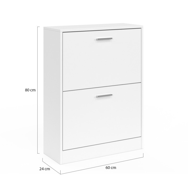 A buon mercato la scarpiera bianca a 2 ante | ID Market