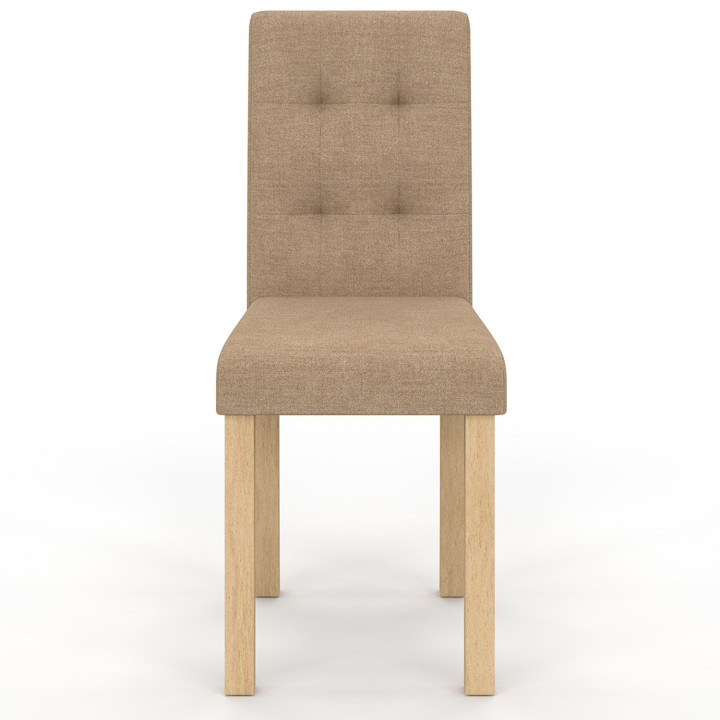 Set di 6 sedie imbottite in colori diversi: tortora, beige e marrone - POLGA | REGNO UNITO IDMarket