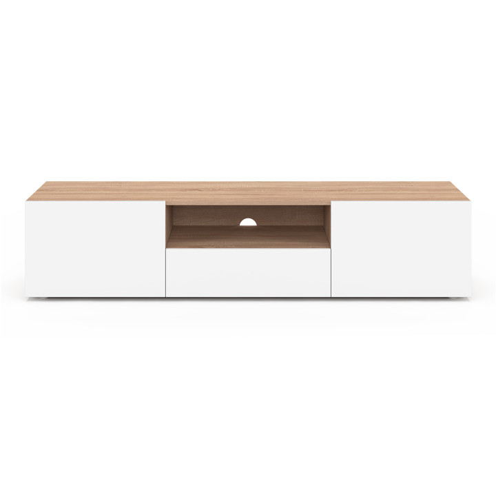 Porta TV 140 cm in legno di faggio - ELI | Zen Cart! IDMarket