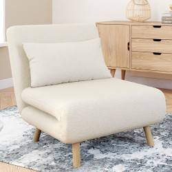 Poltrona trasformabile in letto singolo 80x190 cm - ROMEO | IdMarket