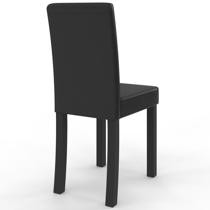 A buon mercato sedie da pranzo nere x6 - Hannah | ID Market