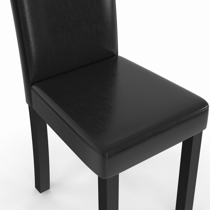 A buon mercato sedie da pranzo nere x6 - Hannah | ID Market