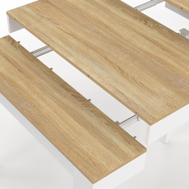 Consolle allungabile 10 persone 235 cm in legno e faggio - MICHEL | IDMarket
