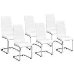 Set di 6 sedie da pranzo bianche - MIA | ID Market