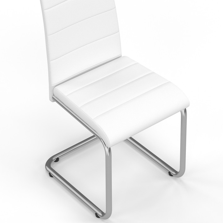 Set di 6 sedie da pranzo bianche - MIA | ID Market