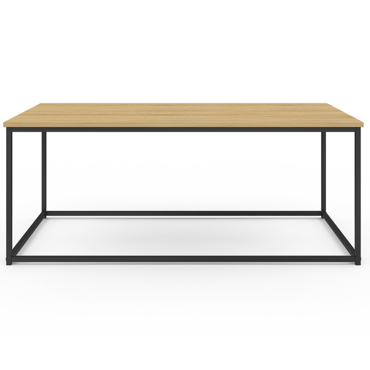 Tavolino DETROIT design industriale in legno e metallo | ID Market