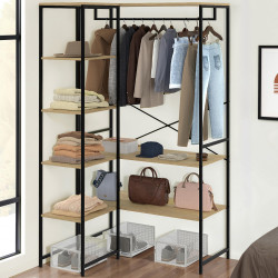 Armadio doppio di design industriale 123 cm - DETROIT | IDMarket